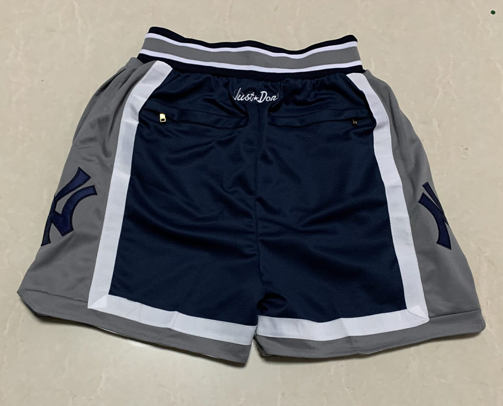 Just Don New York Yankees Eye Base Dark Blue Baseball Shorts Pants - Image 2