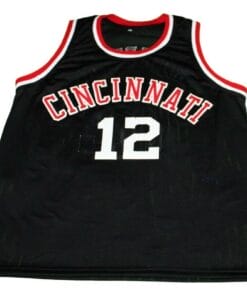 Alternative view of Oscar Robertson #12 Cincinnati Basketball Jersey Black