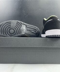 Air Jordan 1 Low Black Aurora Green Laser Orange