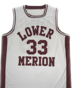 Alternative view of Kobe Bryant #33 Lower Merion High School Basketball Jersey White