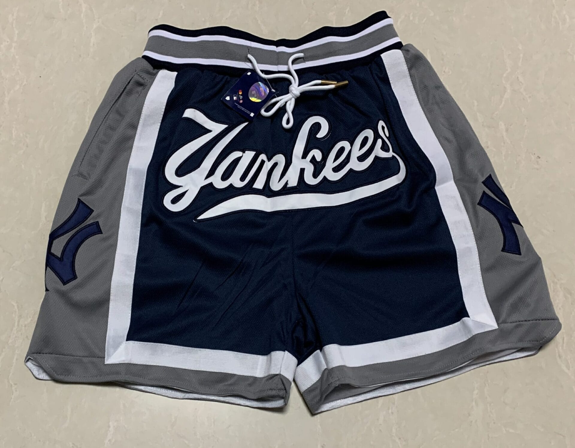 Just Don New York Yankees Eye Base Dark Blue Baseball Shorts Pants