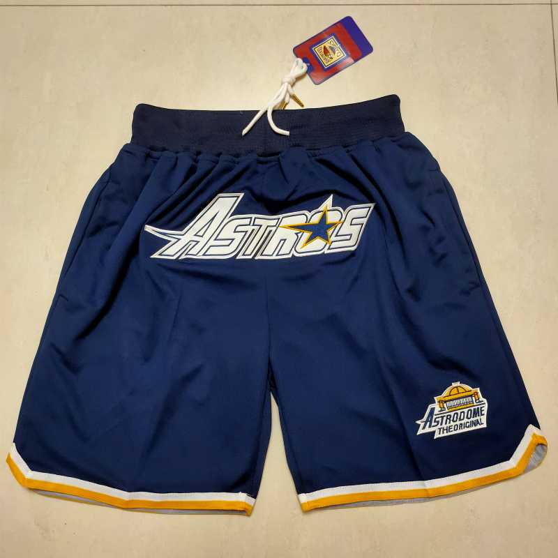 Just Don Houston Astros Baseball Blue Shorts Pants