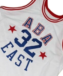 Alternative view of Julius Erving #32 ABA East Basketball Jersey White