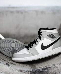 Alternative view of Air Jordan 1 Mid “Light Smoke Grey”