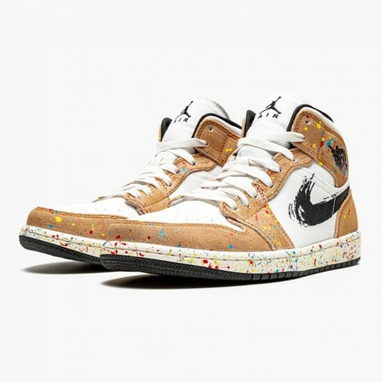 Air Jordan 1 Mid SE Brushstroke - Image 3