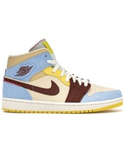 Air Jordan 1 Mid SE Fearless Maison Chateau Rouge