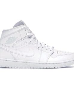 Air Jordan 1 Mid Triple White (2018)