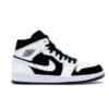 Air Jordan 1 Mid White Black