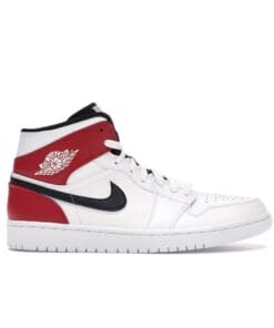 Air Jordan 1 Mid White Black Gym Red