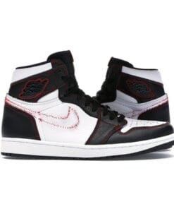 Air Jordan 1 Retro High Defiant White Black Gym Red