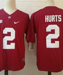 Alabama Crimson Tide #2 Jalen Hurts College Football Jersey Red