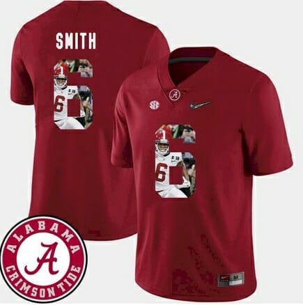Alabama Crimson Tide #6 DeVonta Smith College Football Red Jersey