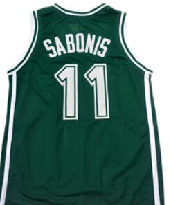 Arvydas Sabonis #11 Zalgiris Kaunas Lithuania Basketball Jersey Green