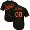 Baltimore Orioles Customizable Baseball Jersey Black