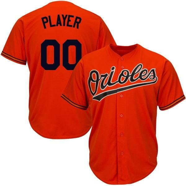 Baltimore Orioles Customizable Baseball Jersey Orange
