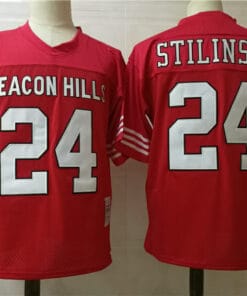 Beacon Hills #24 Stilinski College Football Jersey