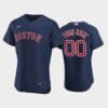 Boston Red Sox Custom Name Number Alternate Baseball Jersey Navy