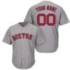 Boston Red Sox Customizable Baseball Jersey Grey