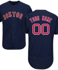 Boston Red Sox Customizable Baseball Jersey Navy