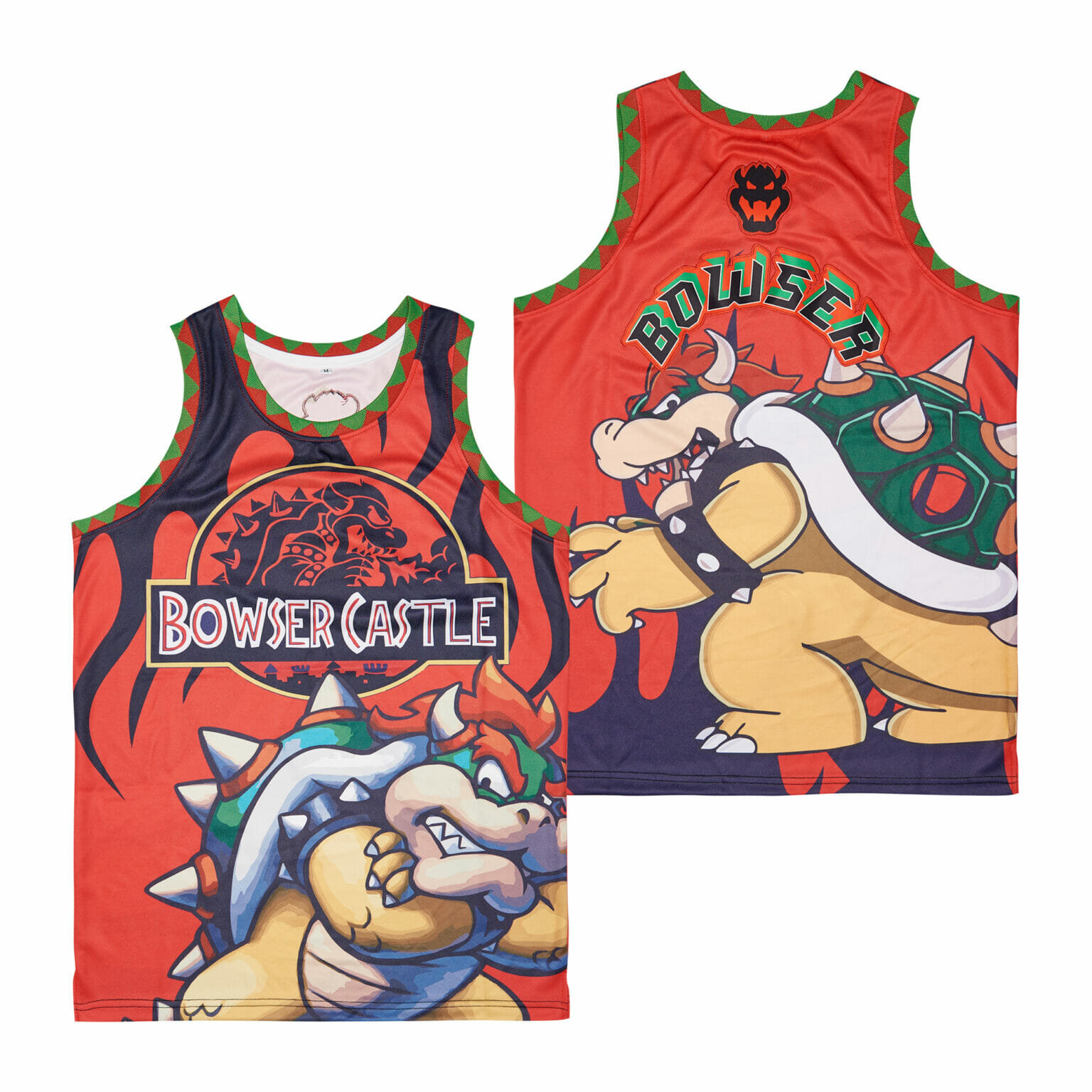 Bowser Castle Movie Basketball Jersey Robert Henrys