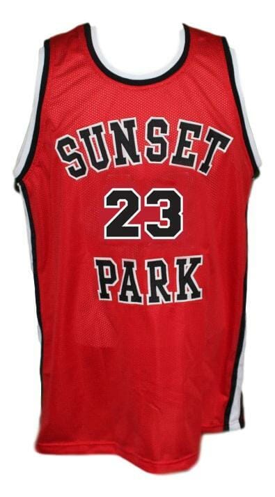 Busy-Bee #23 Sunset Park Movie Basketball Jersey New Sewn Red - Image 2