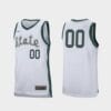 Custom Name Number Michigan State Spartans White Retro Performance College Basketball Jersey