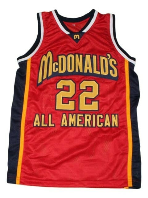 Carmelo Anthony #22 McDonald's All American New Basketball Jersey Red - Image 2