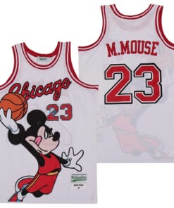 Chicago #23 M.mouse Basketball Jersey White