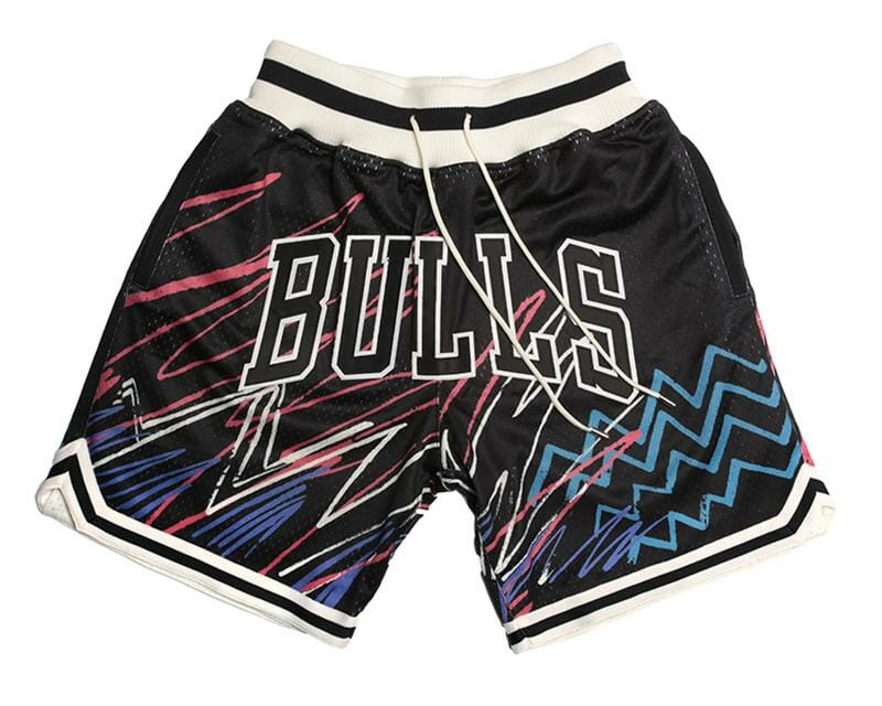 Chicago Bulls Sublimated Shorts Black JUST DON Shorts