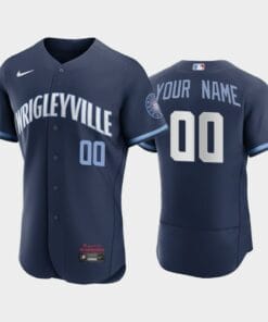 Chicago Cubs 2021 City Connect Custom Name Number Jersey Navy