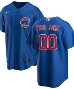 Chicago Cubs Custom Name Number Coolbase Baseball Jersey Royal
