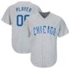 Chicago Cubs Customizable Pro Style Baseball Jersey Grey