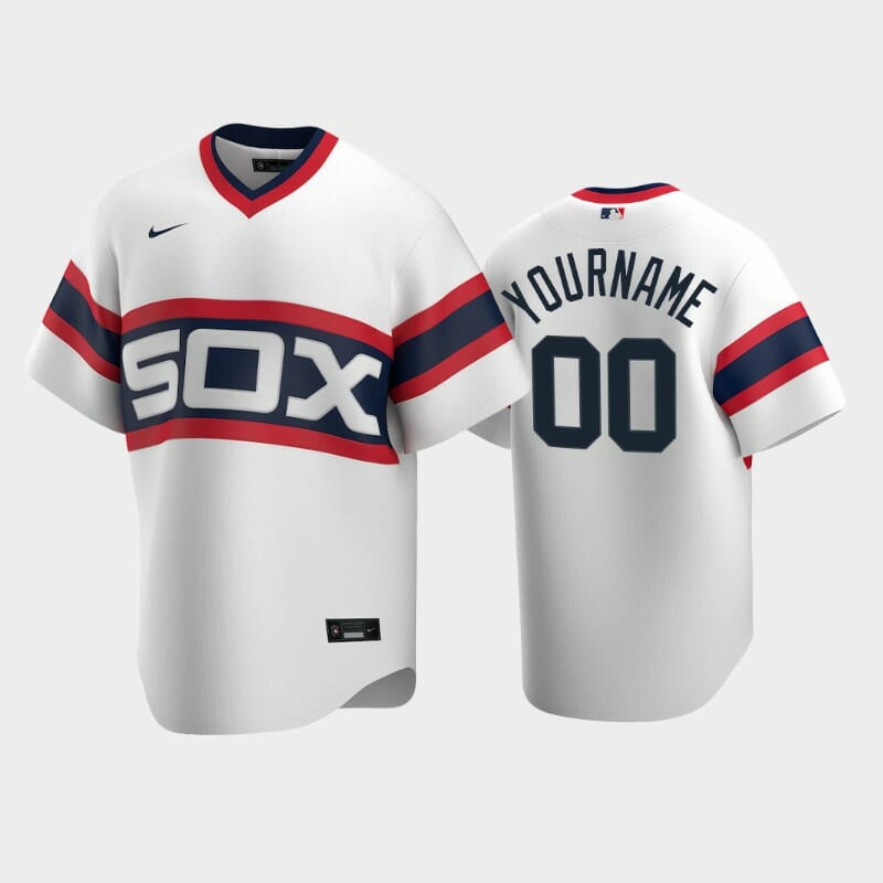 Chicago White Sox Cooperstown Custom Name Number Jersey White