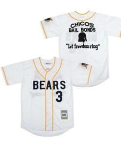 Chico Bail Bonds Bad News Bears Baseball Jersey White