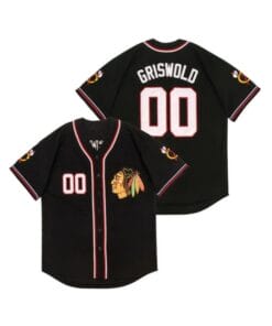 Clark Griswold Christmas Vacation Baseball Jersey Black