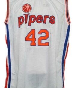Alternative view of Connie Hawkins #42 Pittsburgh Pipers Retro Aba Basketball Jersey White