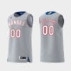 Custom Name Number Kansas Jayhawks Gray Replica Swingman College Basketball Jersey