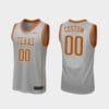 Custom Name Number Texas Longhorns Gray Replica College Basketball Jersey