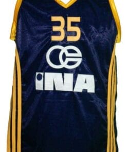 Alternative view of Dario Saric #35 KK Zagreb Croatia Basketball Jersey New Sewn Navy Blue