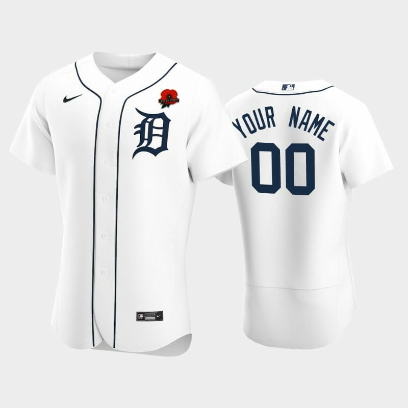 Detroit Tigers Custom Name Number Memorial Day Baseball Jersey Gray