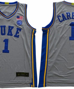 Duke Blue Devils #1 Carey jr Basketball NCAA Basketball Jersey Grey