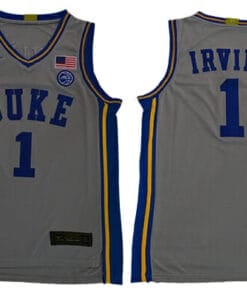 Duke Blue Devils #1 Irving Basketball NCAA Basketball Jersey Grey