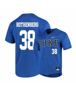 Duke Blue Devils 38 Michael Rothenberg Blue Elite Baseball Jersey