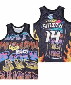 Fresh Prince #14 Smith Movie Basketball Jersey Multi Color