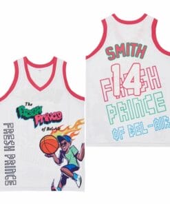 Fresh Prince #14 Smith Movie Basketball Jersey White