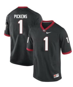 Georgia Bulldogs #1 George Pickens College Football Jersey Limited Black