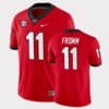 Georgia Bulldogs #11 Jake Fromm Red College Football Home Game Jersey