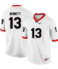 Georgia Bulldogs #13 Stetson Bennett College Football Jersey White