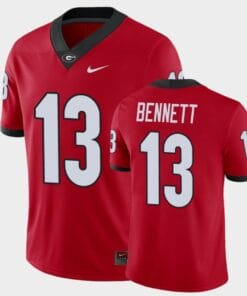 Georgia Bulldogs #13 Stetson Bennett Red College Football Alumni Player Jersey