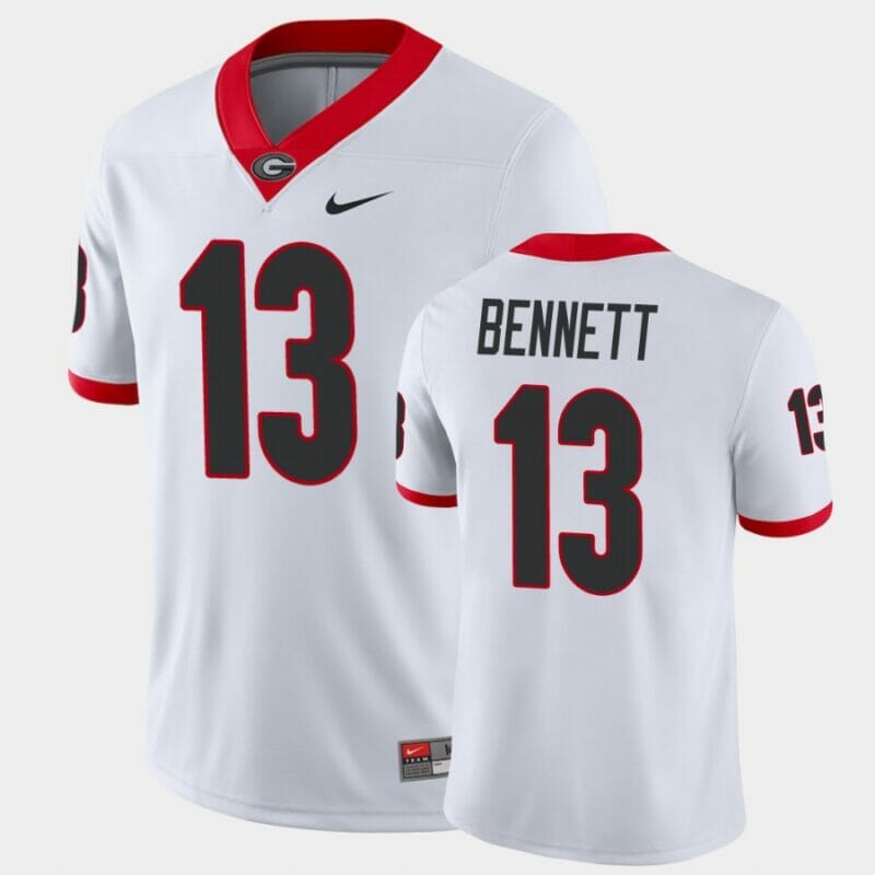 Stetson Bennett UGA Jersey #13 White Game College Football